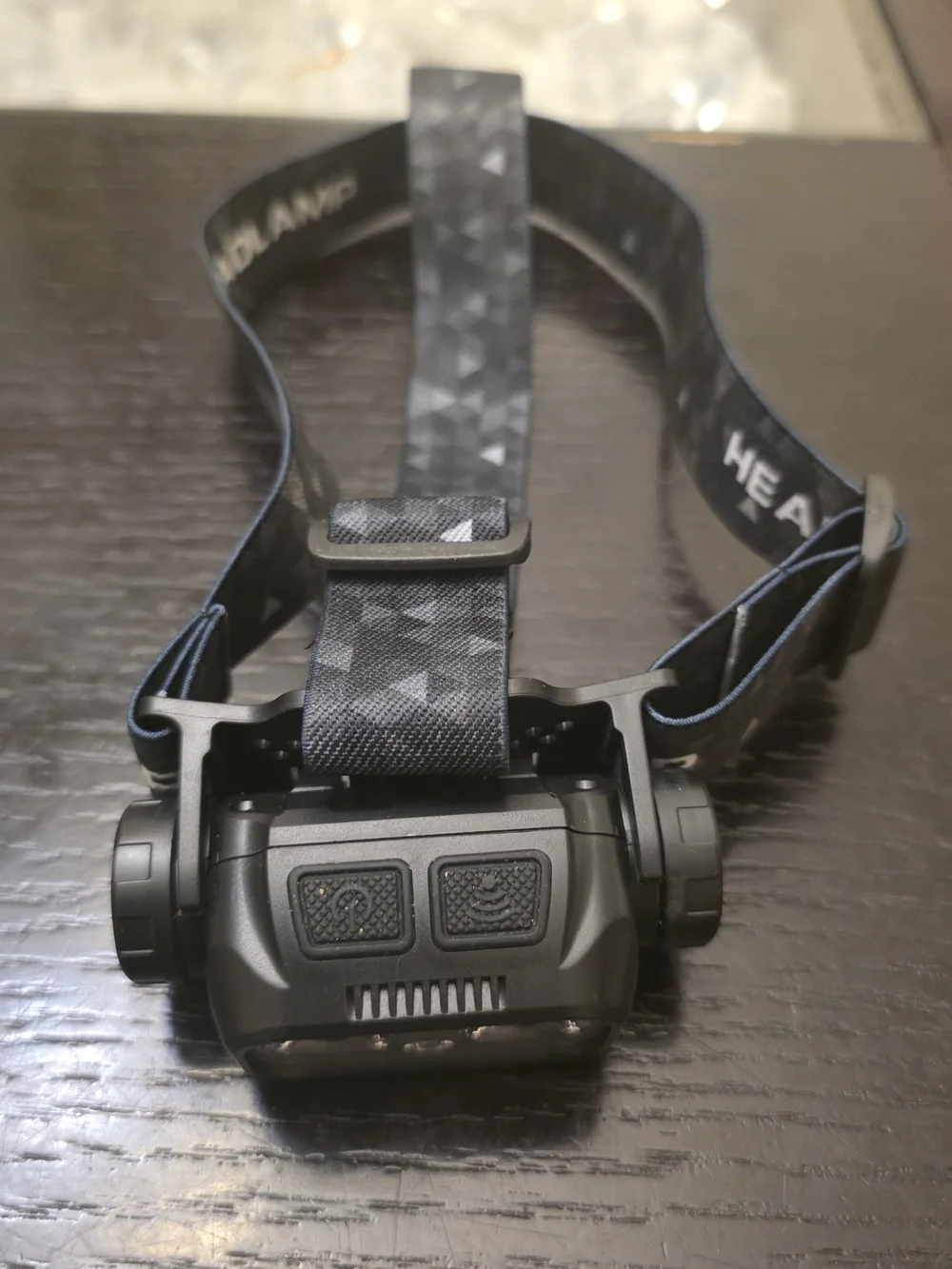 Black Headlamp with Adjustable Headband - Brand Unspecified